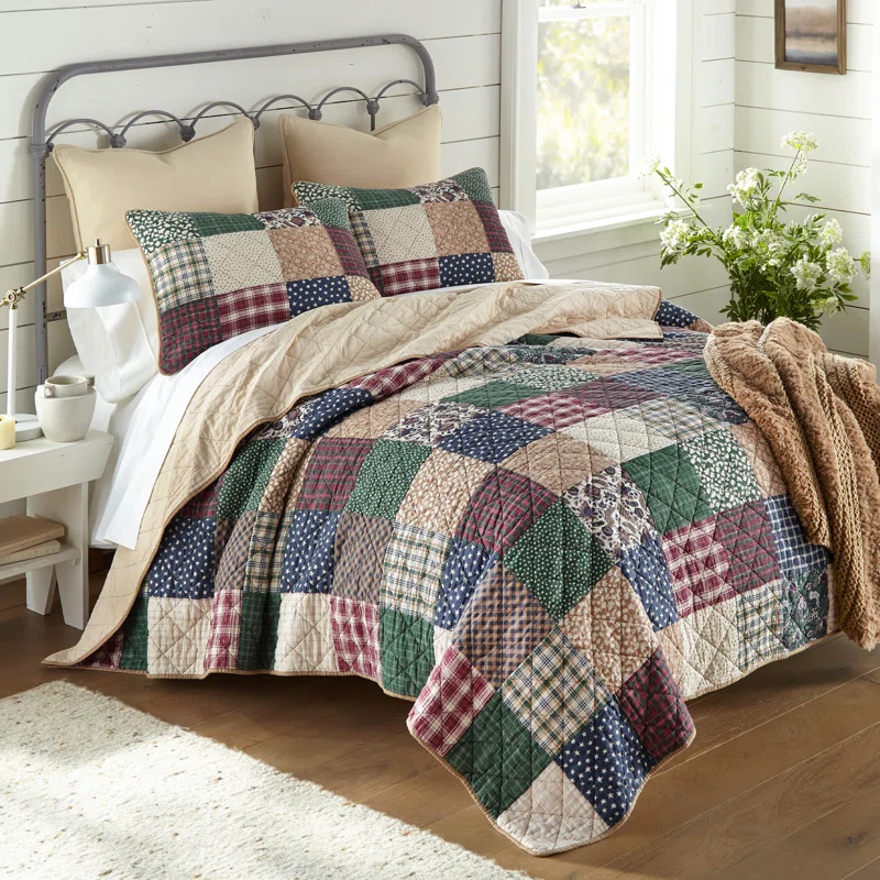 Donna Sharp Rustic Paisley 3pc Cotton Quilt Set