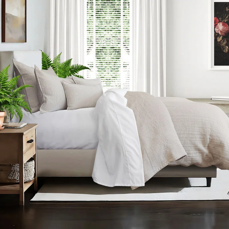 6ix Tailors Fine Linens Payton Cotton Pick Stitch Quilt Set