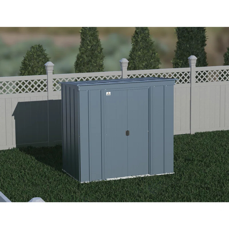 6 ft. W x 4 ft. D Steel Vertical Storage Shed