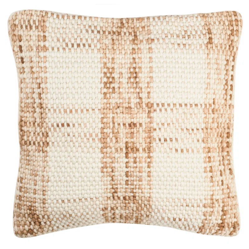Safavieh Plaid Wool Throw Pillow