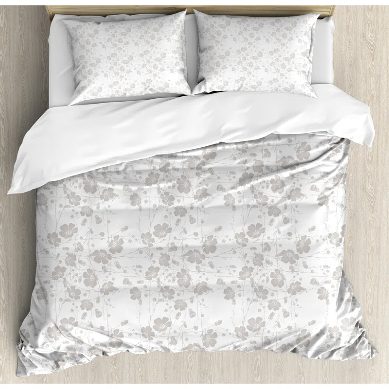 Ambesonne Traditional Floral Duvet Cover Set