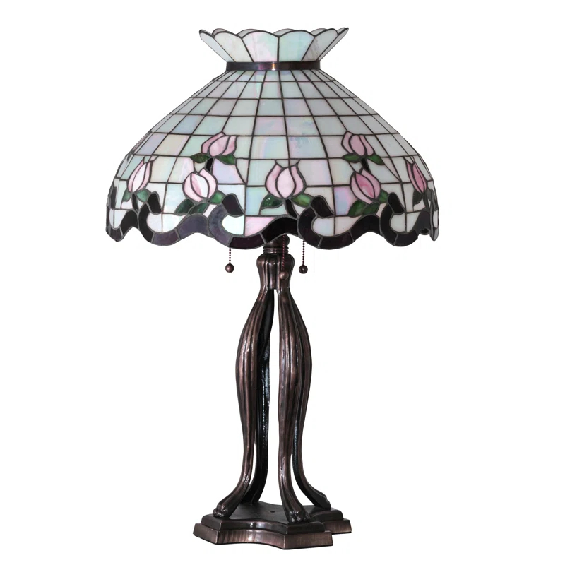 Meyda Lighting Meyda Tiffany & Stained Glass Metal Table Lamp