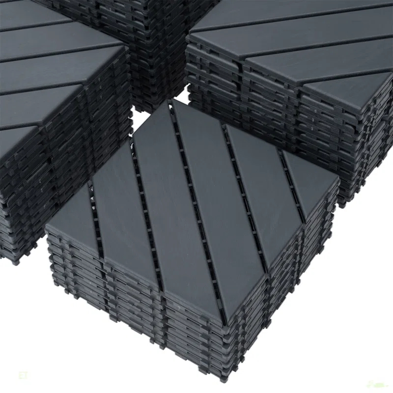 Plastic Interlocking Deck Tiles,44 Pack Patio Deck Tiles