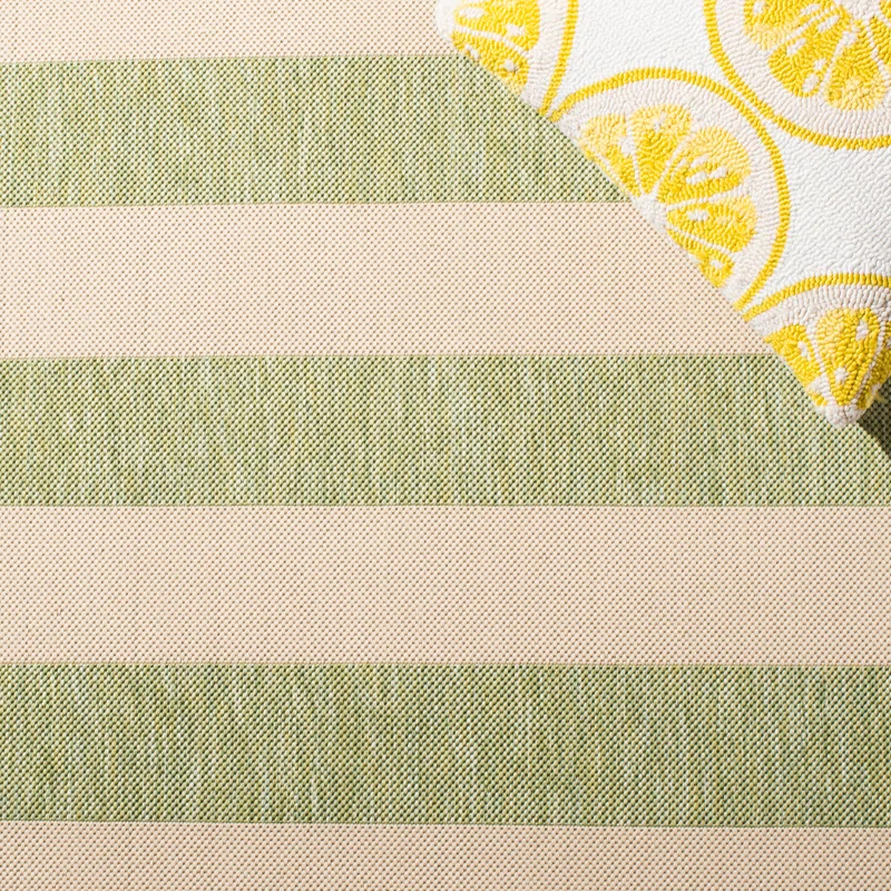 Highland Dunes Bridgeman Performance Striped Rug