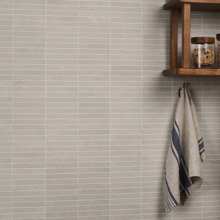 Bond Tile Monolith 11.81 In. X 11.81 In. Stacked Matte Porcelain Mosaic Floor And Wall Tile (5.76 Sq. Ft. / Case)