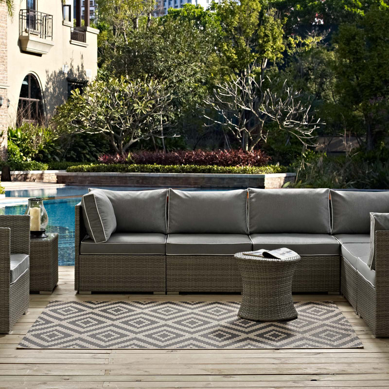 Modway Modway Jagged Geometric Diamond Trellis Indoor and Outdoor Area Rug