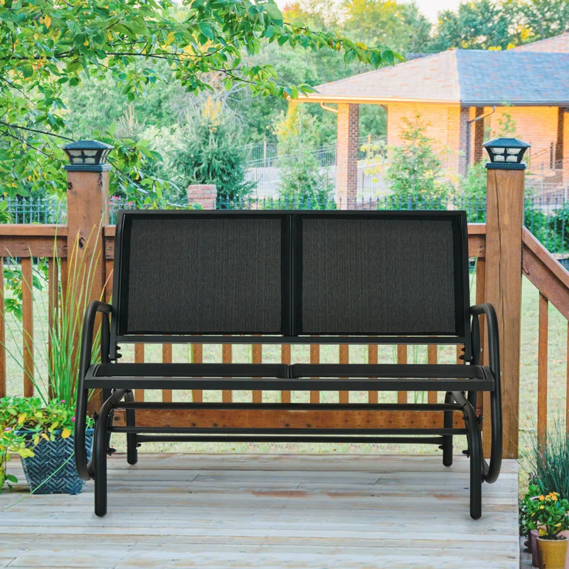 Lark Manor™ Annemaria Glider Metal Bench