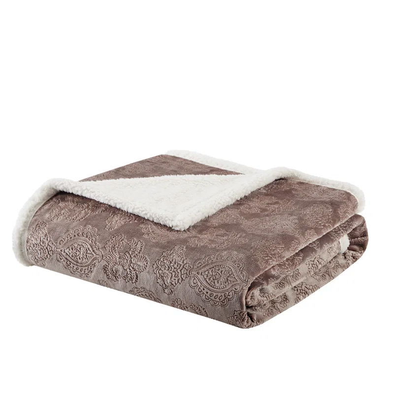 Elma Oversized Textured Plush Throw