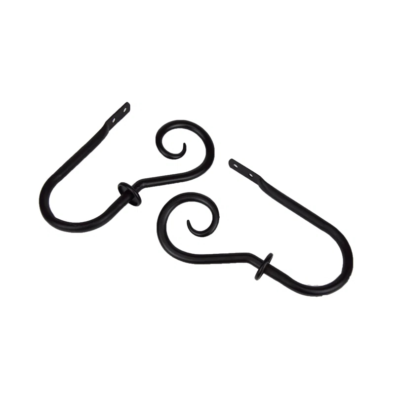 Rod Desyne Modern Curl Steel Curtain Holdback (Set of 2)