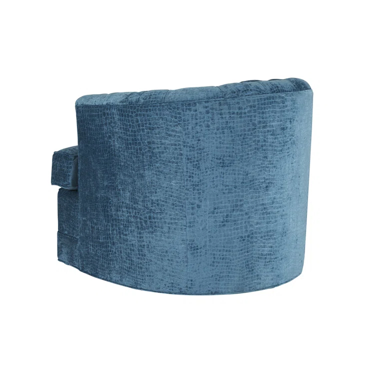 Barclay Butera Cliffhaven Upholstered Swivel Barrel Chair