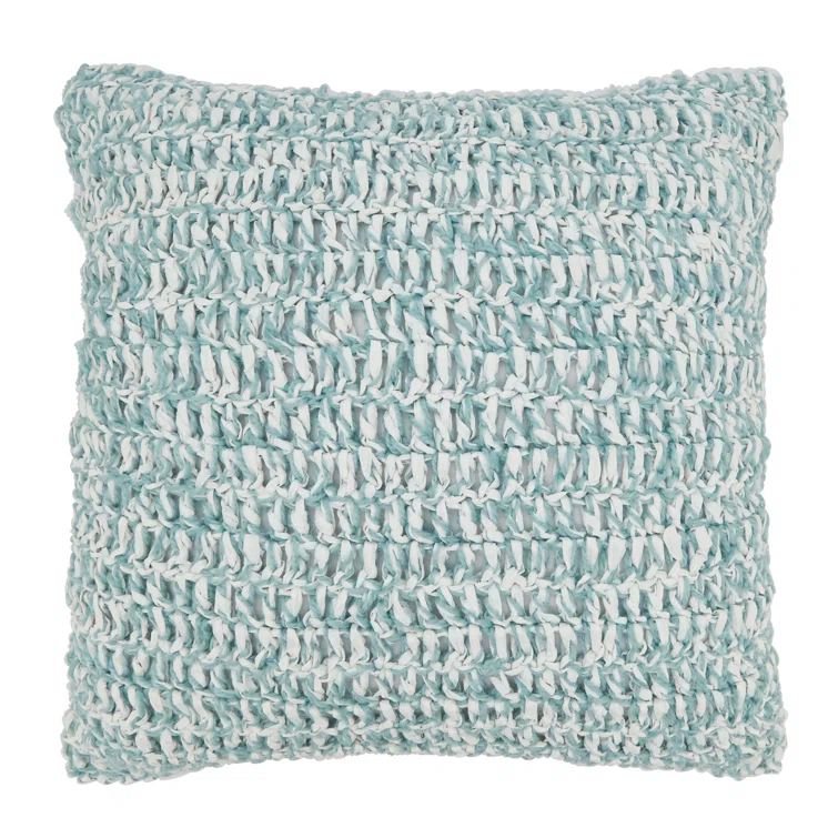 Saro Raffia Collection Indoor/Outdoor Throw Pillow