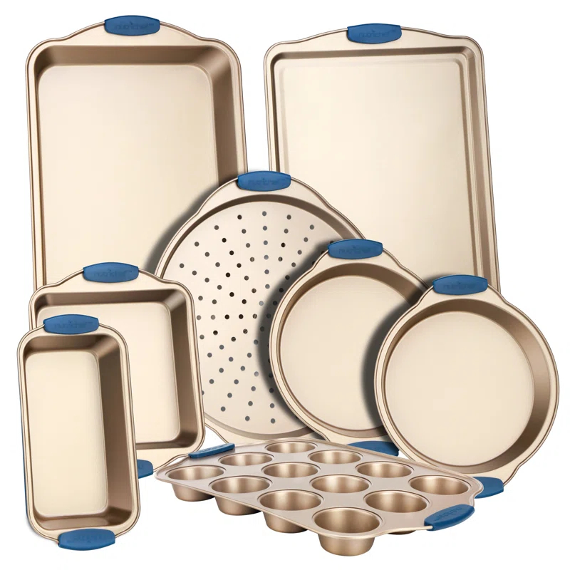 NutriChef Nutrichef 8 Piece Non-Stick Steel Bakeware Set