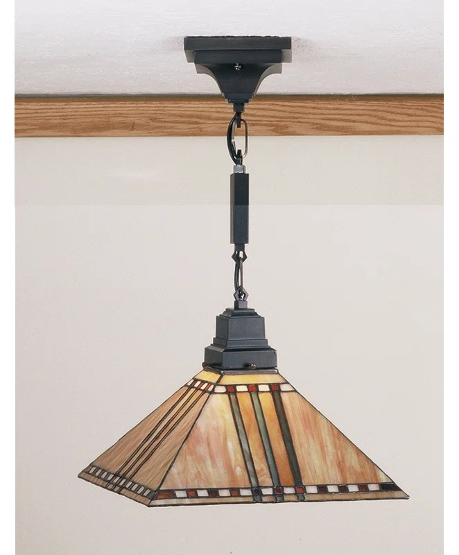 Meyda Lighting 1 - Light Mahogany Bronze Unique/Statement Pendant