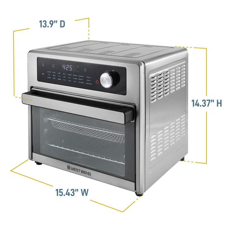 West Bend West Bend XL Air Fryer Oven with 24 Presets​, in Stainless Steel