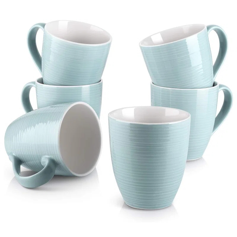DOWAN DOWAN Ceramic Coffee Mug (Set of 6)