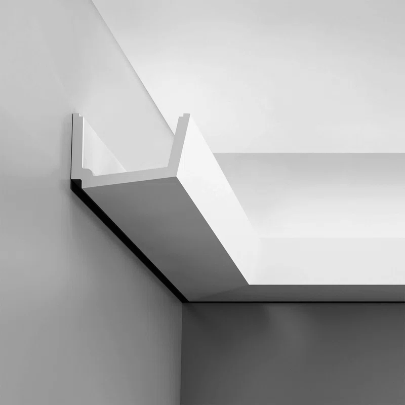 4-3/8 in x 2-3/4 in x 78-3/4 in Primed White Plain Polyurethane Crown Moulding