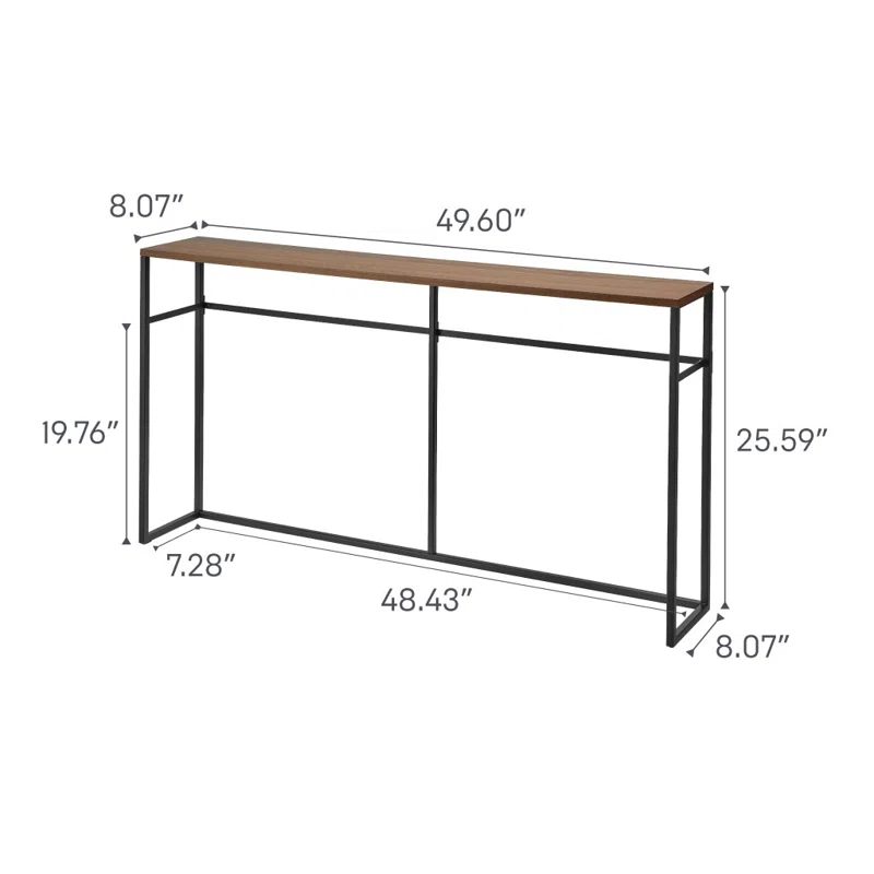 Yamazaki Home Yamazaki 50" Sofa Back Console Table with Shelf