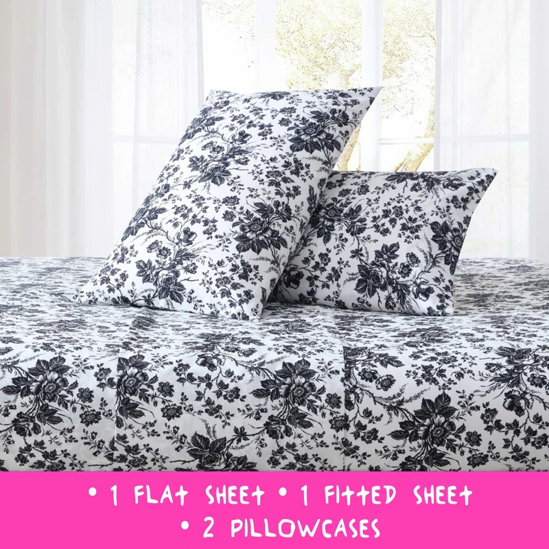 Betsey Johnson Betsey Johnson Printed Novelty Sheet Sets