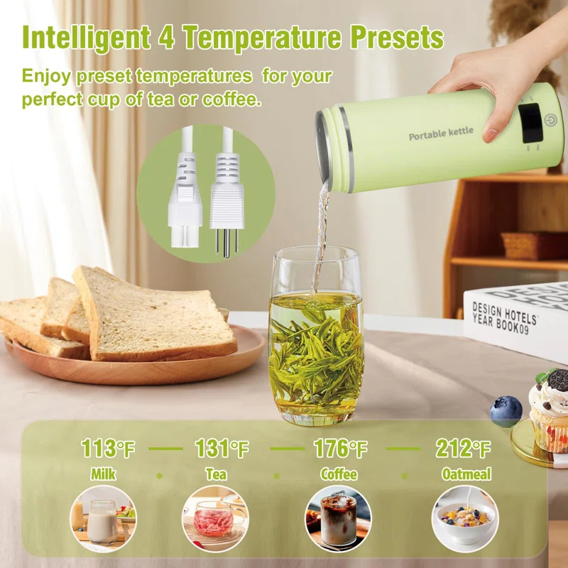 BINNBOX Portable Mini Electric Kettle