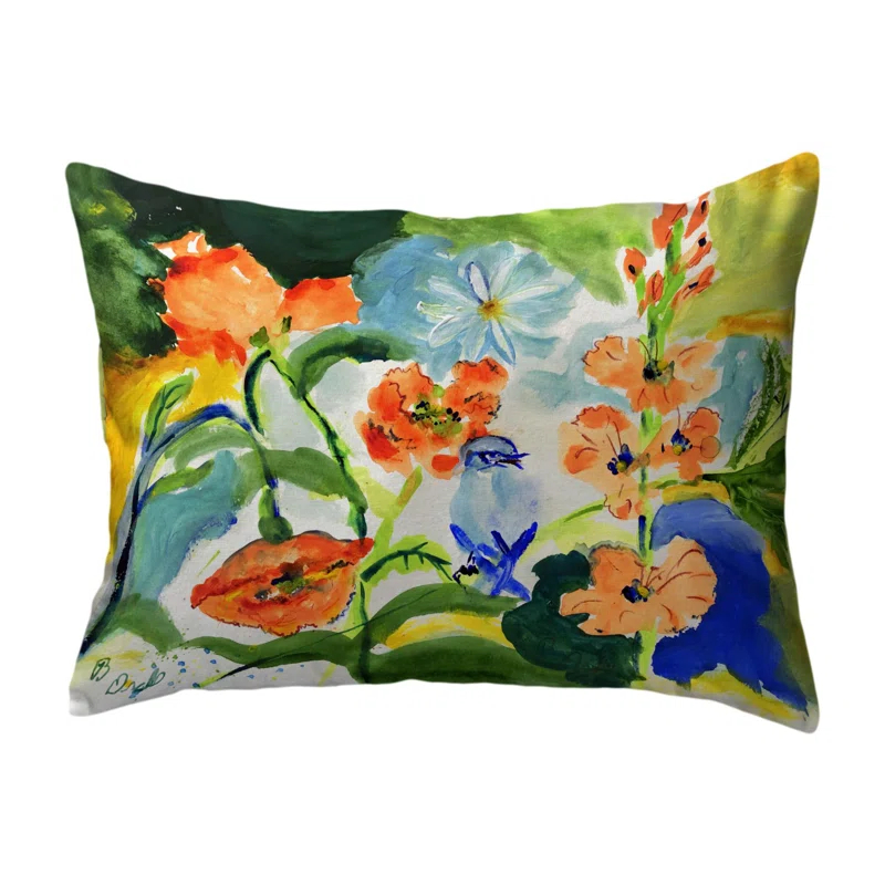 Indoor/Outdoor Reversible Throw Pillow