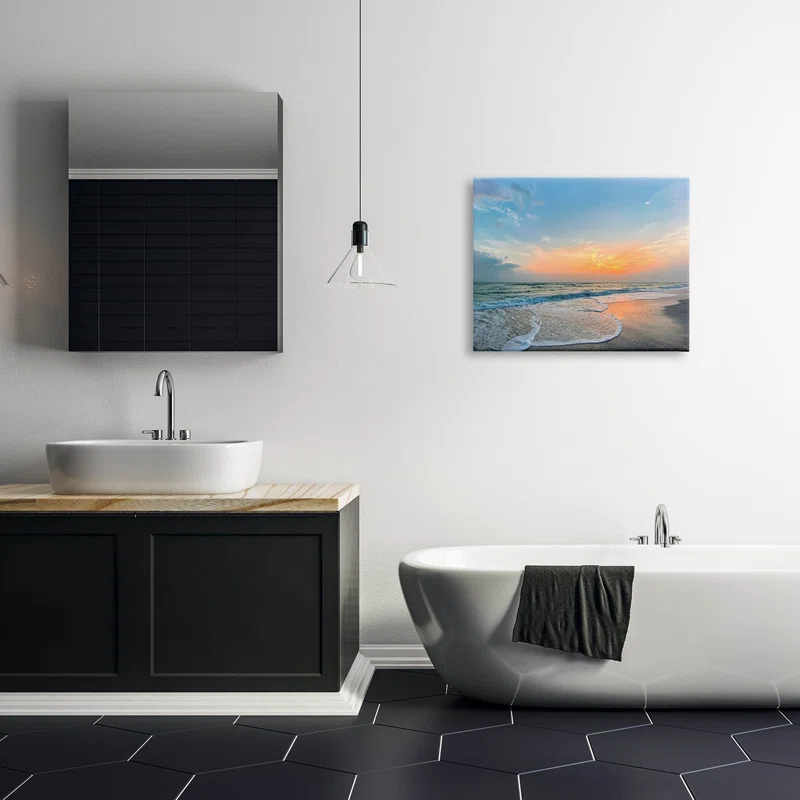 Stupell Industries " Layered Beach Foam Sunrise " by Mary Lou Photography