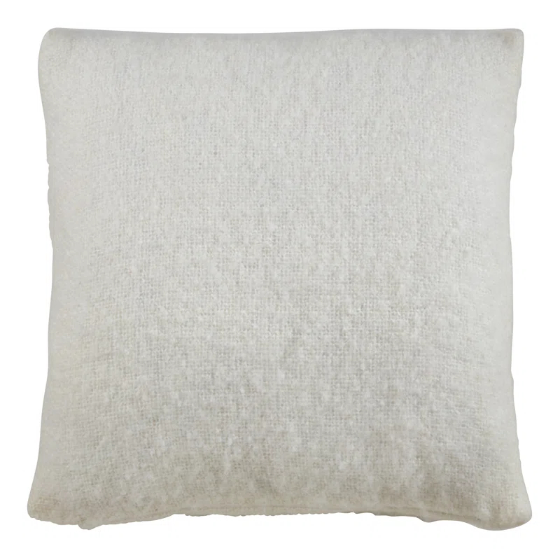 Saro Angora Collection Reversible Throw Pillow