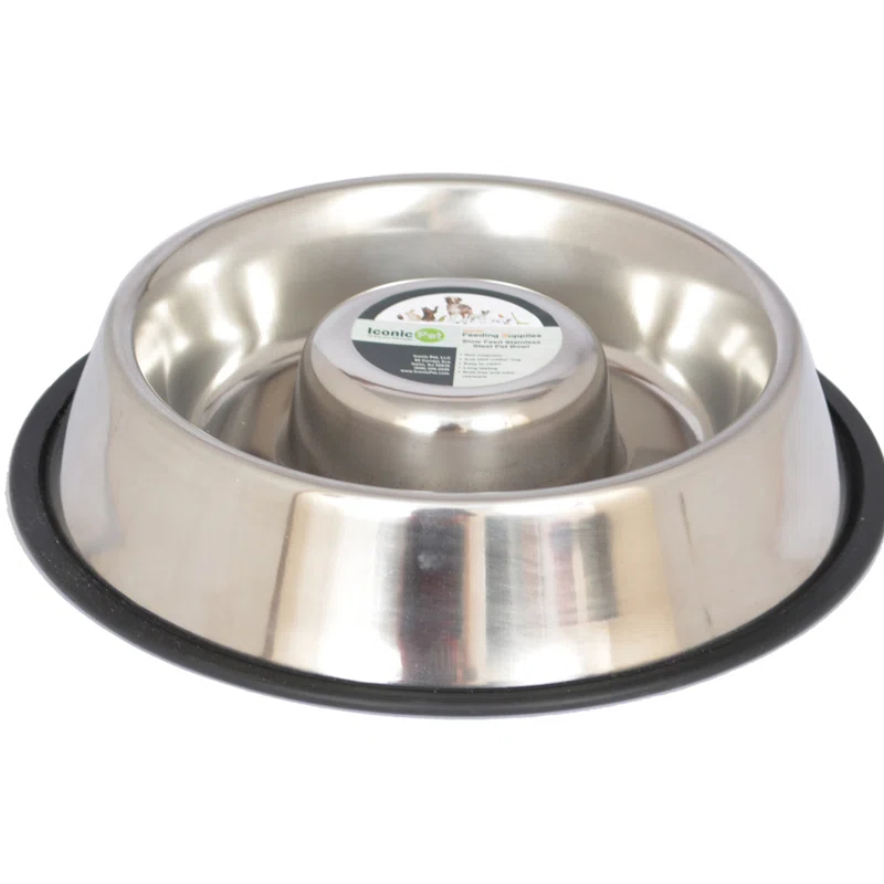 Iconic Pet Anti-Skid Slow Feeder (Set of 2)