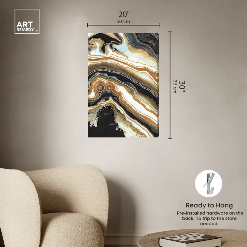 Art Remedy Black and Gold II