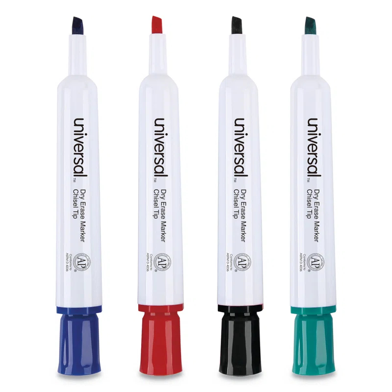Universal® Universal® Dry Erase Marker Universal® Plastic / Acrylic 4 Dry-Erase Marker
