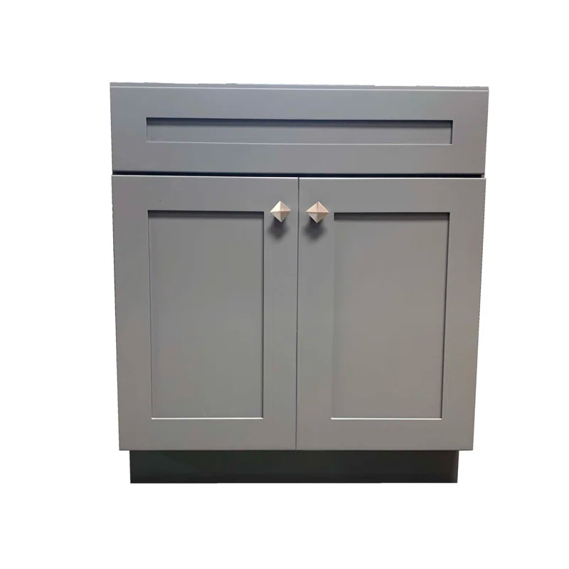 Niturra 36'' Single Bathroom Vanity Base Only in Gray