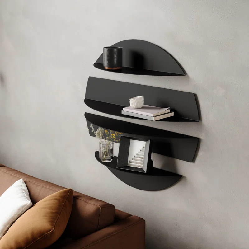 Umbra 4 Piece Circle Metal Floating Shelf