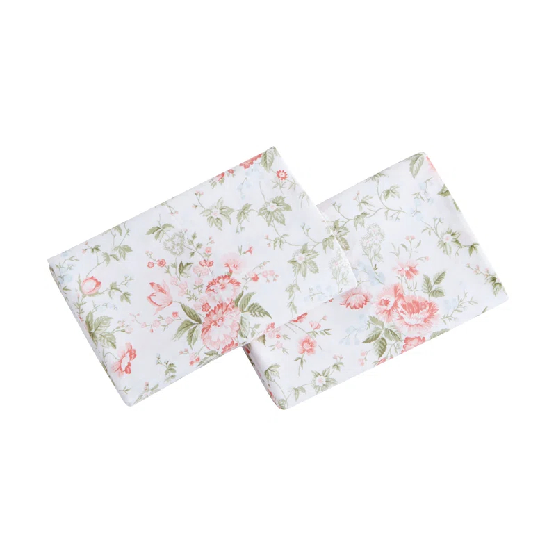 Laura Ashley Laura Ashley Printed Cotton Sateen Pillowcase Set (Set of 2)