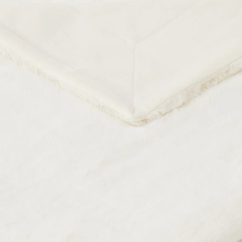 Vince Camuto Vince Camuto Faux Rabbit Fur Gift Boxed Throw