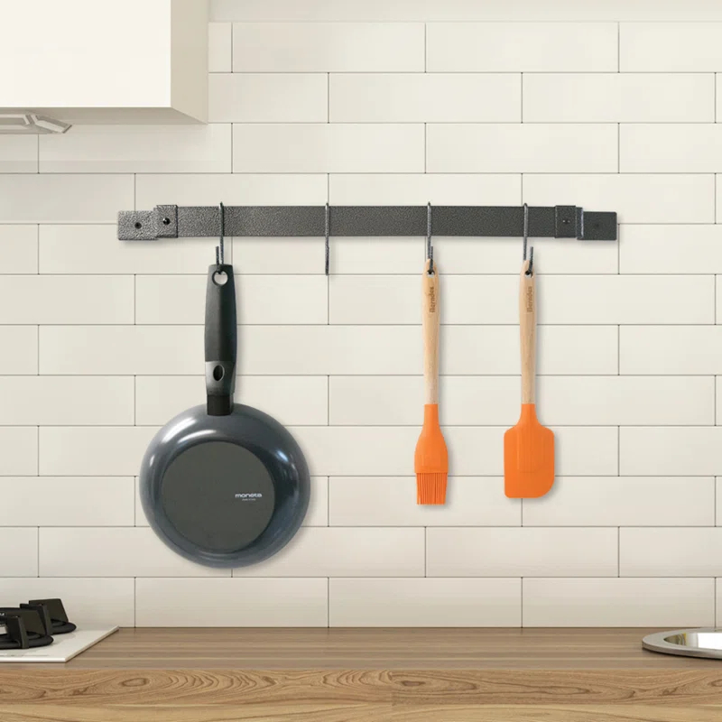 Range Kleen Steel Straight Wall Mounted Pot Rack