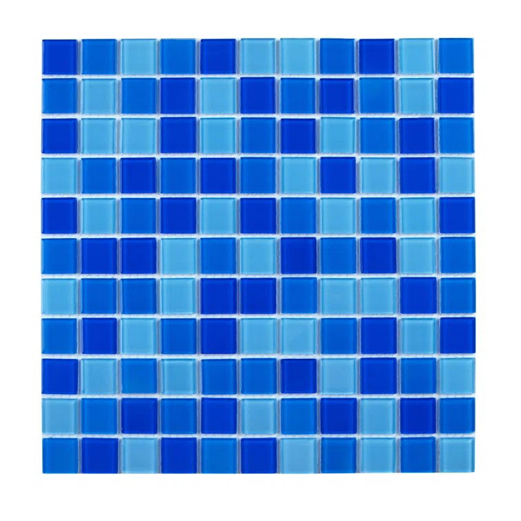 WS Tiles® 1" x 1" Straight Edge Glass Mosaic Tile