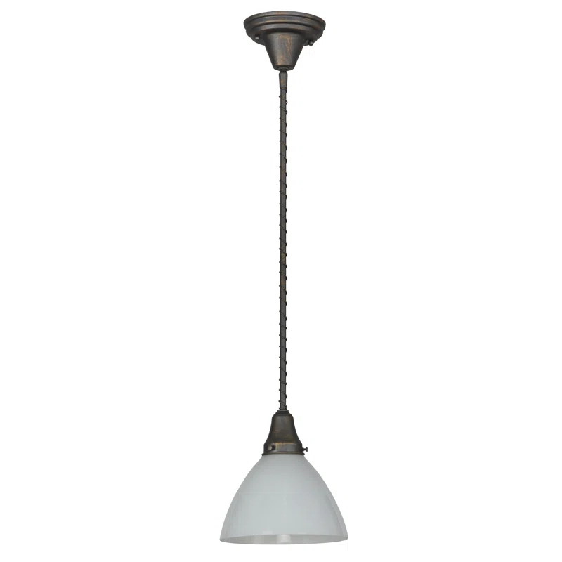 Meyda Lighting 1 - Light French Bronze Single Pendant