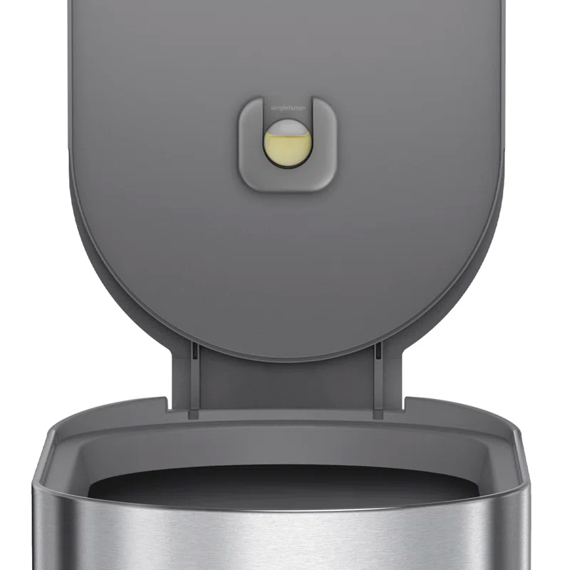 simplehuman simplehuman 45 Liter / 12 Gallon Slim Hands-Free Kitchen Step Trash Can, Stainless Steel