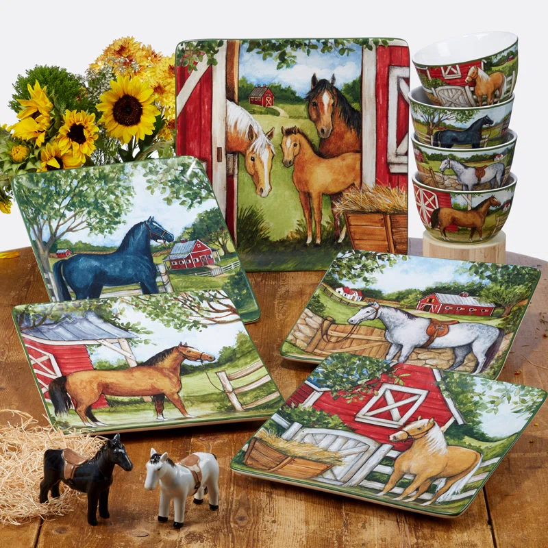 Certified International Certified International Clover Farm Square Platter 12.5"