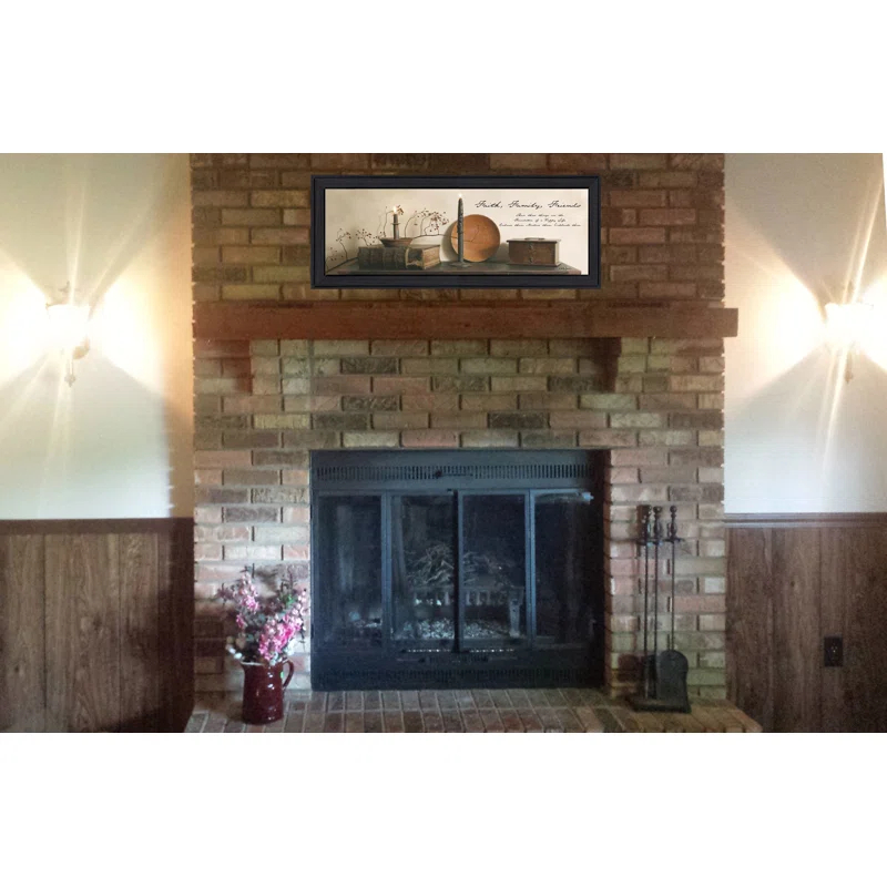 Trendy Decor 4U Faith, Family and Friends Framed Wall Art for Living Room, Wall Décor Framed Print by Billy Jacobs