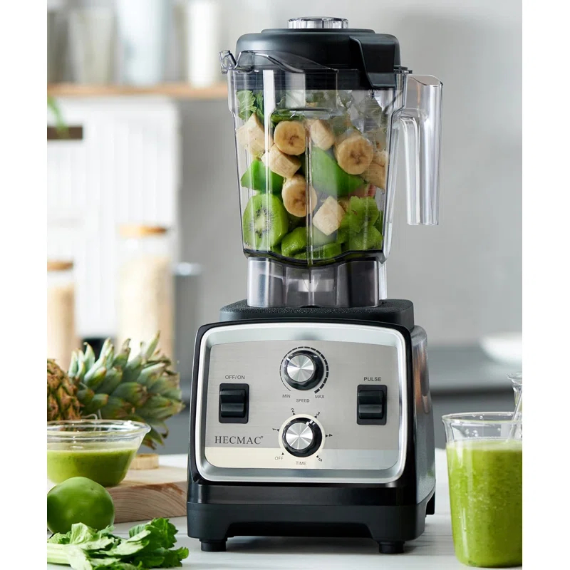 INKEDZ 3-Peak HP Blender - 2200W Max/1400W Rated, 68oz BPA-Free Pitcher, Easy to Use, Self-Clean, Tamper - Smoothies, Ice Crush, Frozen Drinks, Food Prep - Home & Commercial, 110V