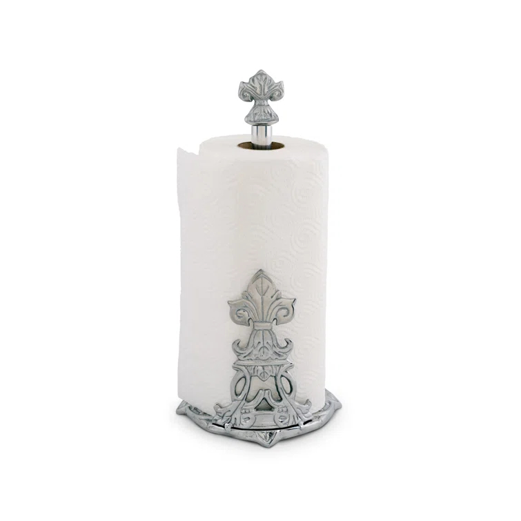 Arthur Court Designs Fleur De Lis Metal Paper Towel Holder