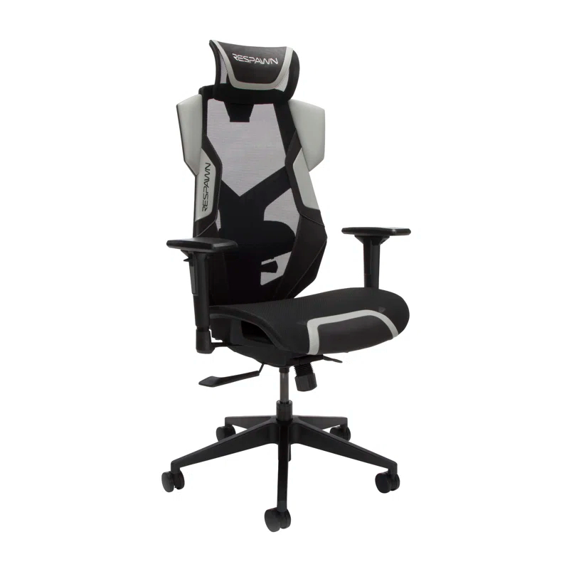 Respawn RESPAWN FLEXX Mesh Gaming Chair With Lumbar Support, Ergonomic Gaming Chair with Recline/Tilt Tension Controls, Adjustable Arms, 300lb Max Weight With Wheels for Computer/Desk/Office