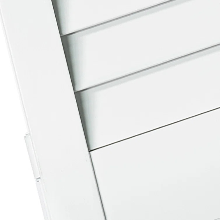 Kimberly Bay Closet Door, Bi-Fold, Plantation Louver-Panel Solid Core White 80 In. X 30 In.