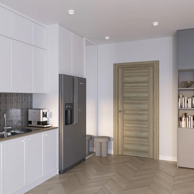 Belldinni Louver Solid + Manufactured Wood Paneled Slab Door