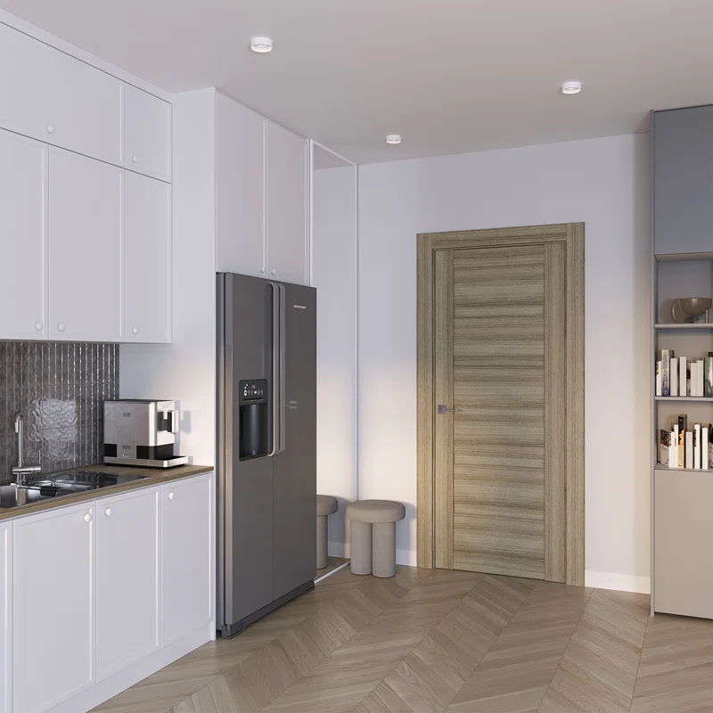 Belldinni Louver Solid + Manufactured Wood Paneled Slab Door