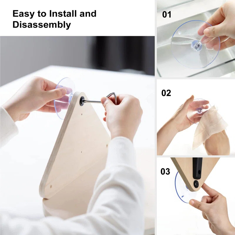 Archie & Oscar™ Cat Window Perch Hammock With Climbing Steps And Scratching Post Wooden Window Mounted Cat Bed For Indoor Cats (3 Pcs Cat Climber Set)