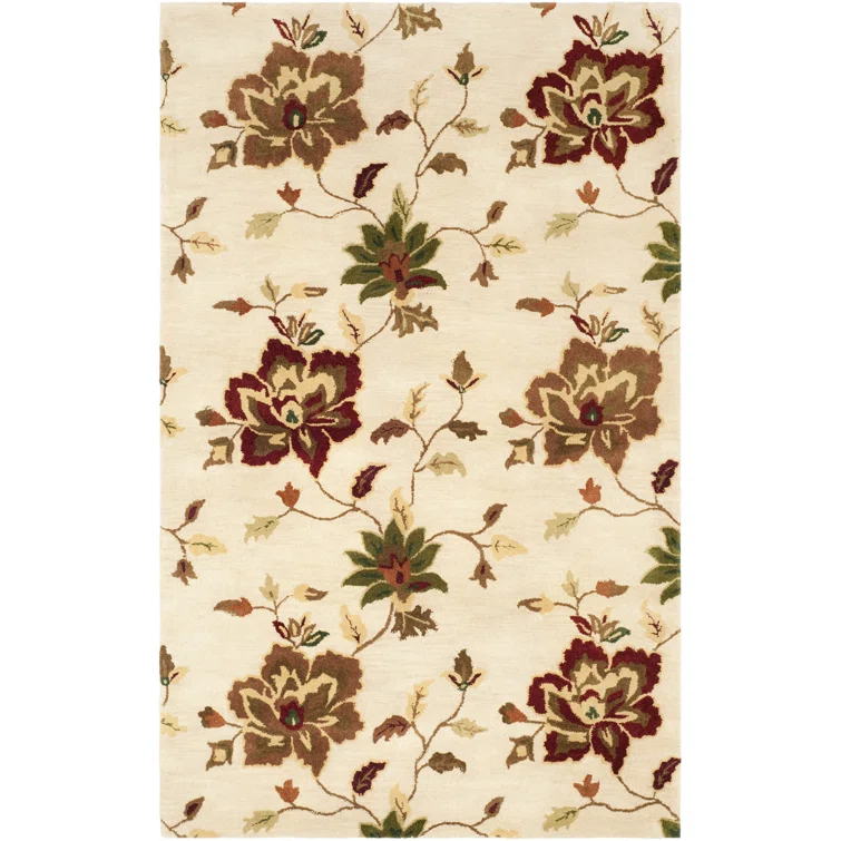 World Menagerie Arber Hand Tufted Wool Floral Rug
