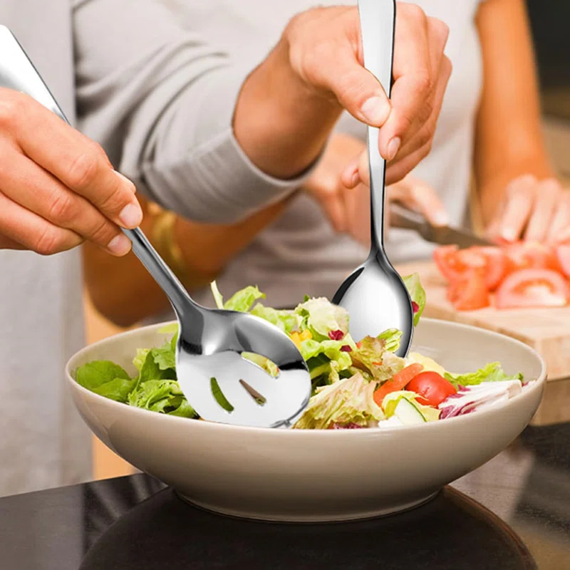 Stock Preferred 12-piece Stainless Steel Serving Utensil Set