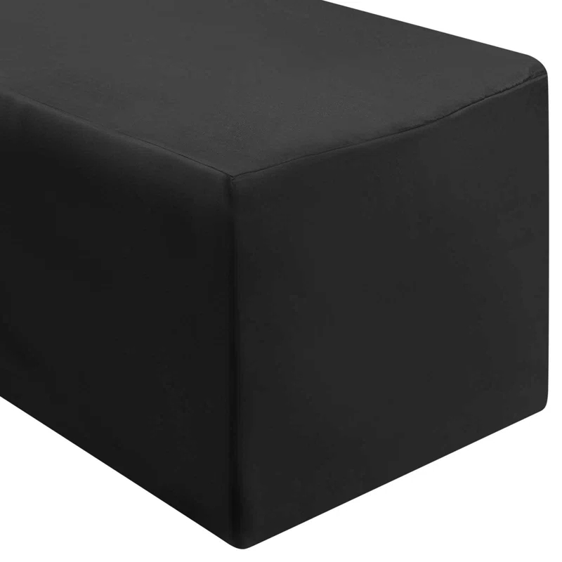 Lann's Linens Solid Color Polyester Fitted Rectangular Tablecloth