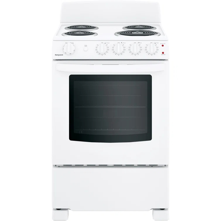Hotpoint 24" 2.9 cu. ft. Freestanding Electric Range RAS240DMWW